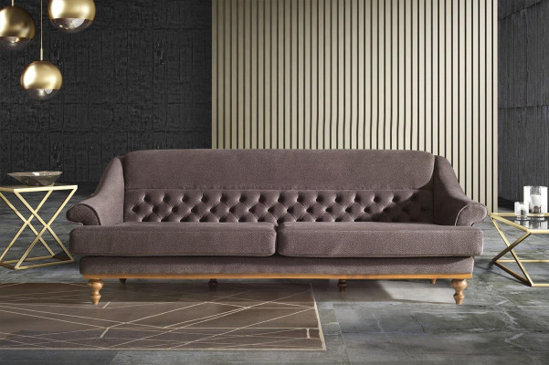 Stylish Sofa Set Designer Three-Seater Luxury Armchair Sofa Suite 3-piece Set