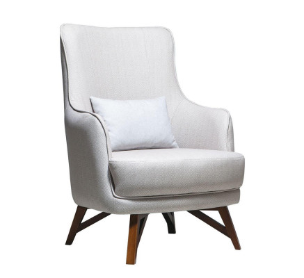 White Recliner Designer Modern Living Room Armchair Single Seater