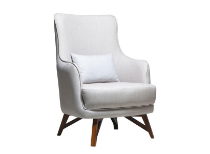 White Recliner Designer Modern Living Room Armchair Single Seater