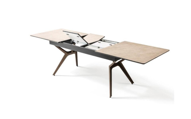 Dining Table Kitchen Table Extendable Design Modern Wood Gray Table