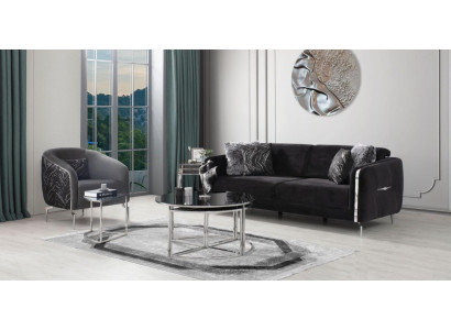 Modern sofa set 2-piece living room luxury sofa set 3+1 seater furniture