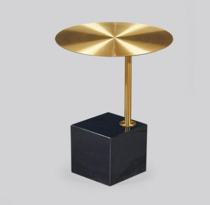 Designer black-gold side table luxury living room metal tables table