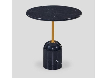 Black side table living room tables modern round design console table