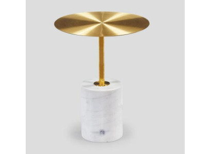 Luxury White Storage Table Living Room Side Table Faux Marble Coffee Table