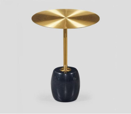 Gold-black coffee table designer living room stylish side tables