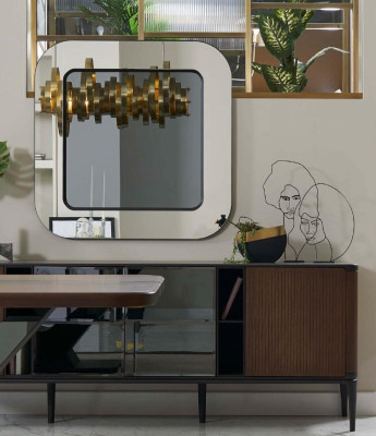 Dining nook dining set dining room furniture set dining room 9-piece wood brown table