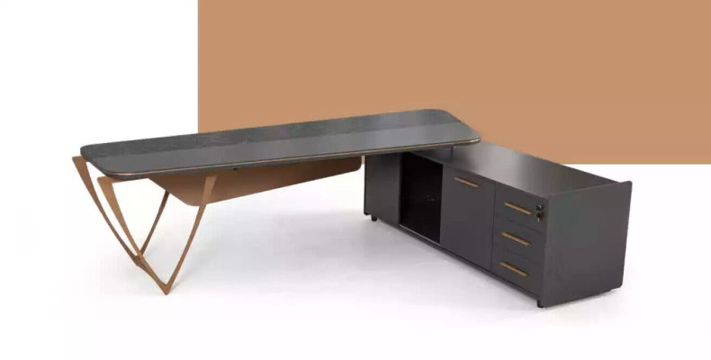 Designer desk office furniture luxury class 3-piece corner desk