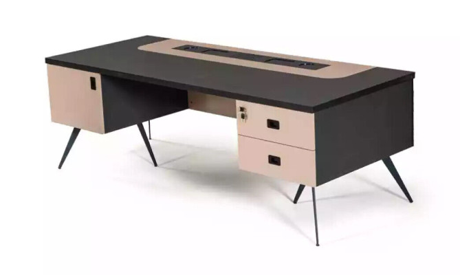 Modern study room set luxury office furniture filing cabinet desk