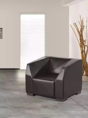 Black study furniture sofa set three-seater luxury armchair 2-piece set