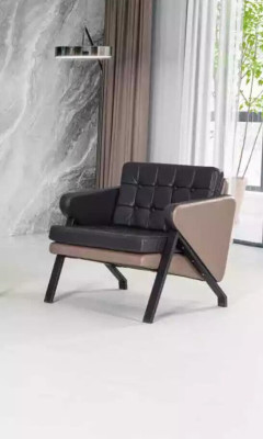Modern sofa set luxury two-seater armchair upholstered design office furniture