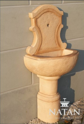 Wall fountain, washbasin, garden sink, garden basin, stone basin AVILLA