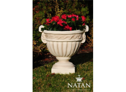 Flower basket, flower vase, container, garden, terrace, decoration, statue, figures, Alma
