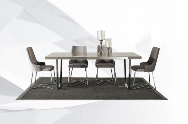 Dining set dining room group dining corner dining table chairs 10-piece wood gray