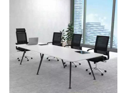 White meeting table conference table study room furnishing style