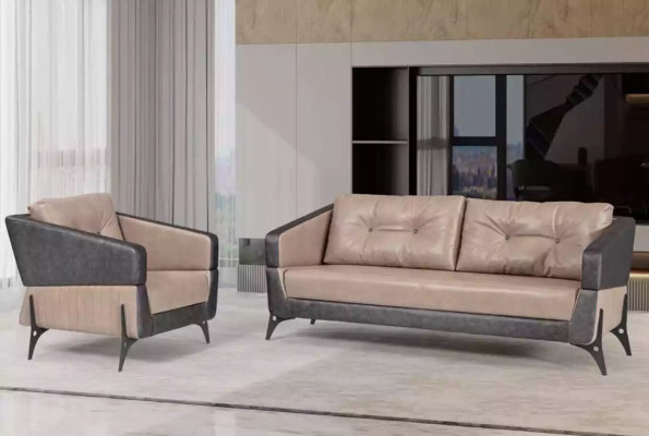 Three-seater sofa luxury furniture study room upholstery fabric office furniture
