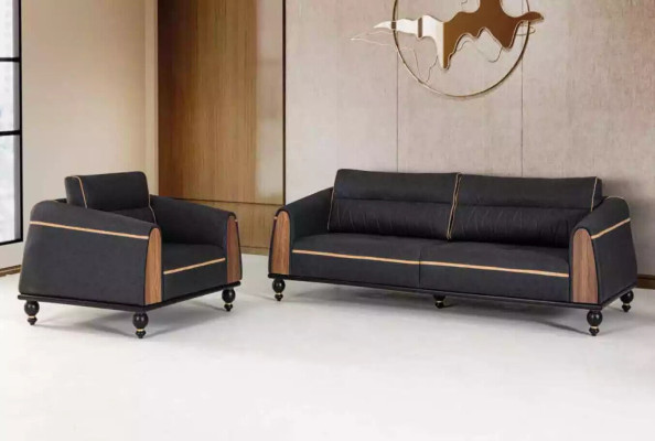 Designer armchair new furniture black seat study luxury upholstered armchair