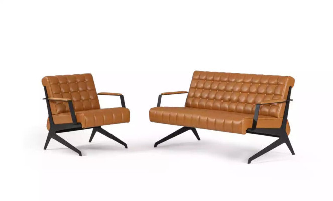 Modern sofa set 2-piece luxury study set 2+1 seater new