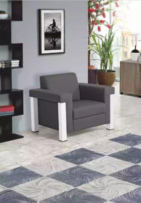 Gray armchair office furniture study upholstered chair modern seating furniture