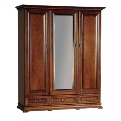Wardrobe Bedroom Wood Cabinet Antique Style Baroque Cabinets