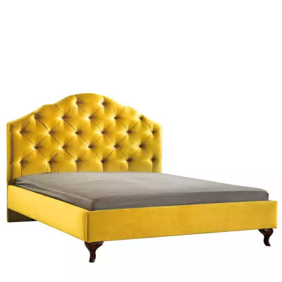 Chesterfield yellow bed for the bedroom double beds bright luxury