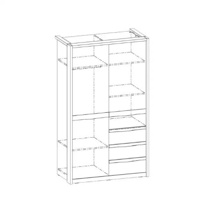 Cabinet solid bedroom furniture wardrobe wood white cabinet
