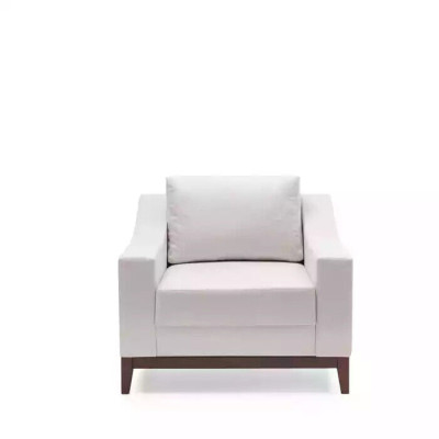 Armchair white Scandinavian upholstered armchair TV armchair lounge club furniture