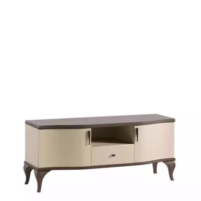 TV stand living room beige furniture wood sideboard style modern