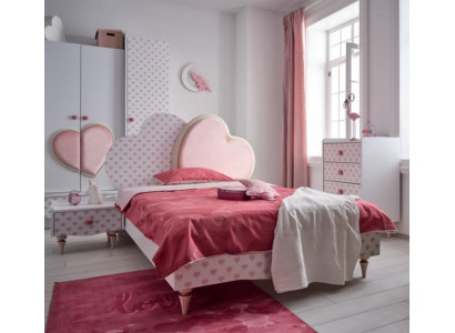 Modern beds children's bed children's room bed children's bed furniture wood white new
