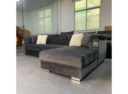 Corner sofa couch sofa sectional design couches seating landscape grey fabric