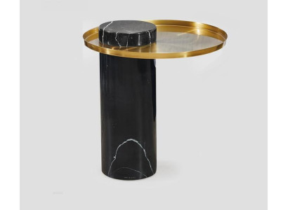 Round black side table coffee table bedroom dresser tables console