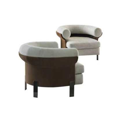 Luxurious armchair, modern armchair, TV couch, single-seater sofa, textile fabric.