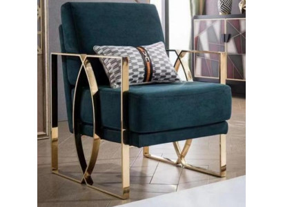 Luxurious armchairs modern design green relax chair seat luxury waiting room new