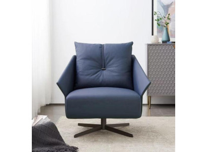 Chair seat living room blue modern design luxury seating furniture relax club new