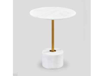 Luxurious coffee table tables round modern marble white side table new