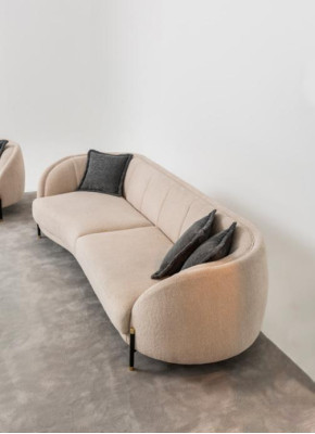 Couch Upholstery Beige Design Sofa 4 Seat Sofas Textile Design Sofa Furniture New