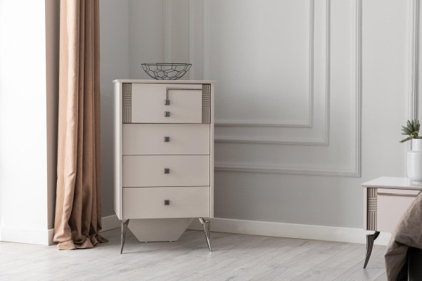 Living room white sideboard 4x drawers wooden sideboard wooden cabinet furniture