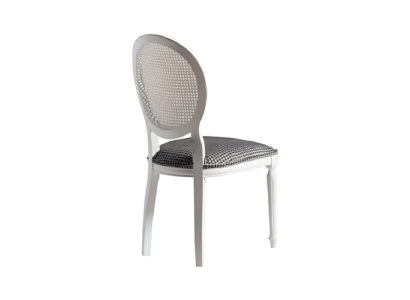 Upholstered Chair White Wooden Chair Dining Chair Kitchen Chair Wood Chair