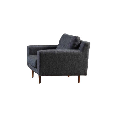 Gray living room seating set luxurious 2x sofas designer upholstered armchair
