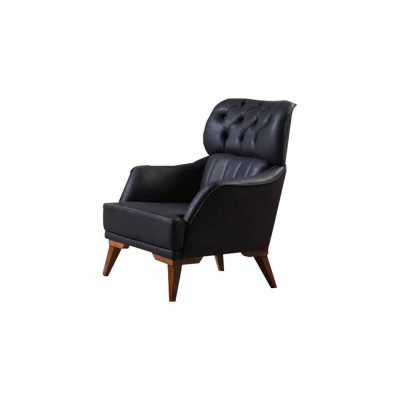 Black-Orange Chesterfield Sofa Set Living Room Stylish Sofas 3-piece
