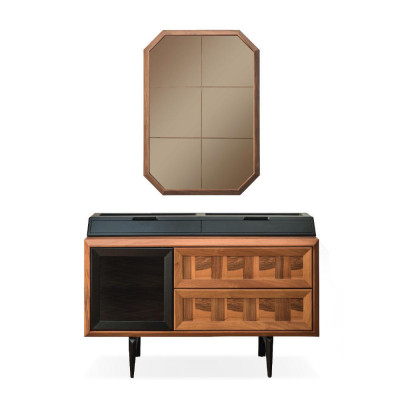 Unique bedroom furniture bed frame luxury bedside tables console