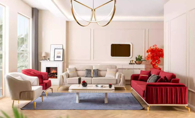 Living room sofa set 3-3-1 seater sofa furniture suite furniture