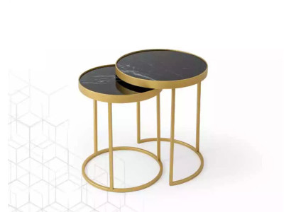 Side table gold living room furniture material stainless steel design new