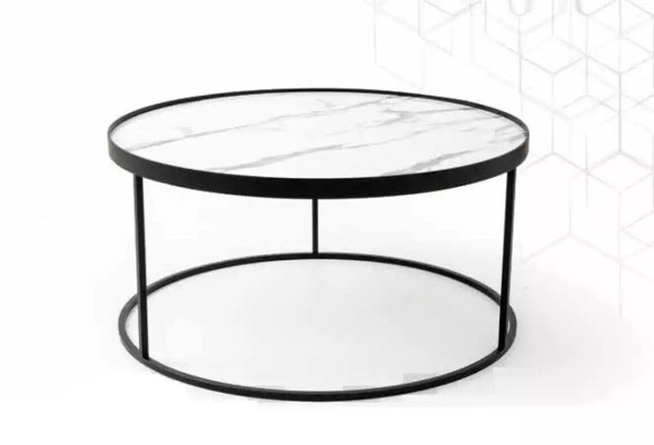 Coffee table luxury living room furniture table black side table design