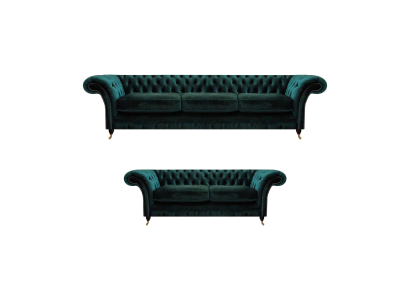 Complete Furniture Living Room Sofas 3+2 Sofa Set Couches Chesterfield