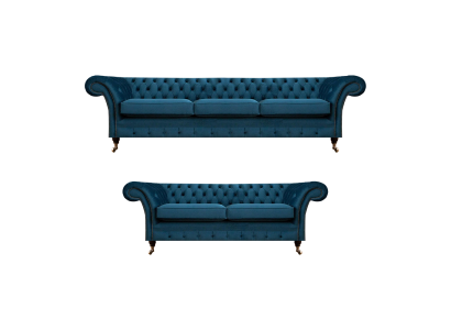 Chesterfield sofa suite textile sofa couches upholstery armchair living room
