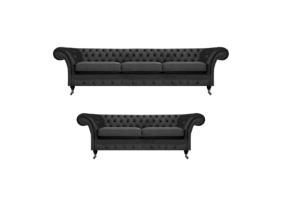 Chesterfield Upholstered Furniture Living Room Sofa Set 2-piece Complete Arrangement 3+2