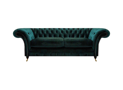 Luxury Sofa Two-Seater Textile Couch Chesterfield Upholstered Seat Living Room