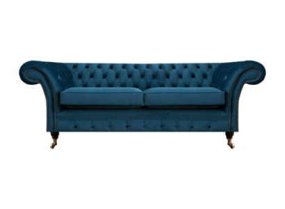 Chesterfield sofa couch two-seater designer fabric living room upholstery