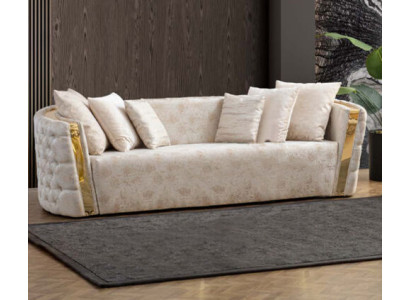 Exclusive Stainless Steel Sofa Modern 3-Seater Luxurious Living Room Furniture