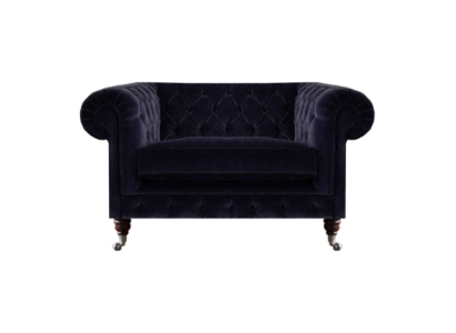 Living room armchair upholstered seat luxury textile Chesterfield new furnishings